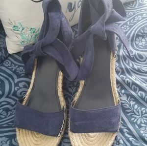 Navy blue espadrilles